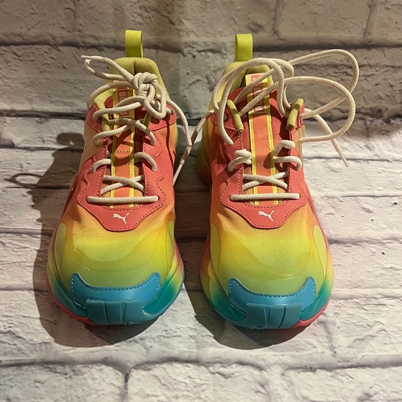 Puma Multi-Neon Sneakers Sz 10 - Picture 2 of 10